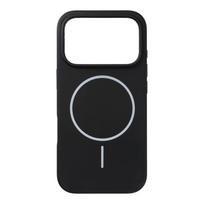 Dėklas, skirtas iPhone 18 Pro / 17 Pro: Silicone 2 mm, suderinamas su MagSafe, su kameros apsauga, spalva – juoda