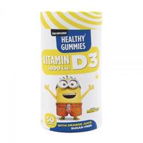 MINIONS maisto papildas VITAMIN D3 1000 TV, 50 guminukų
