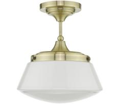 Där Lighting CAD0175 -Vonios kambario paviršinis šviestuvas CADEN 1xE27/60W/230V IP44 žalvaris