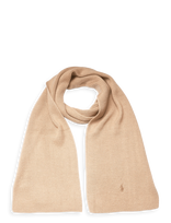 Polo Ralph Lauren - Signature Pony Wool Scarf - Žieminis šalikas - Smėlio