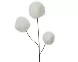 Dekoracija Šaka su pūkais, 70 cm