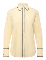 Polo Ralph Lauren - Stretch Slim Fit Stretch Cotton Shirt - Marškinėliai ilgomis rankovėmis - Geltona