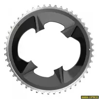Priekinė žvaigždė SRAM ROAD 48T 107BCD 2X12 RIVAL BLACK WITH COVER PLATE