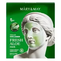 Mary & May - Vegan Collagen Fresh Aloe Mask - 30g*4ea