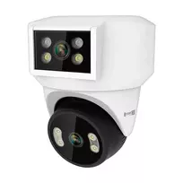 „Kruger&Matz Connect C180“ WiFi kamera su 2 objektyvais, PTZ, 360°, 2K, „Tuya Smart Life“, spalvotas vaizdas naktį, garso įrašymas, AI