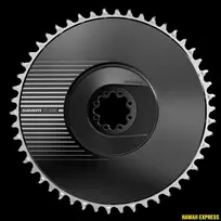 Priekinė žvaigždė SRAM ROAD 50T DM X-SYNC 6.5MM OFFSET - AERO RED E1 Including 8 chainring bolts