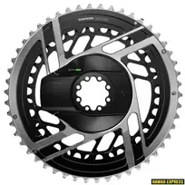 Galios matuoklis SRAM Kit DM 5037T Red AXS E1 Black/Silver (Power Meter including Chainrings, FD setup tool)
