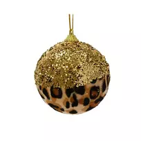 Eglutės žaisliukas Decoris Leopard, rudas, 8 cm
