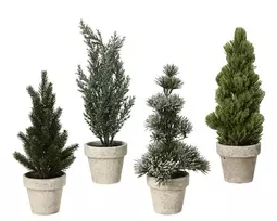 Kalėdinė dekoracija Decoris Tree in pot, žalia, 30 cm