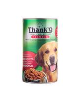 THANK'Q su jautiena 1240 g drėgnas maistas šunims