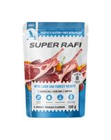 SUPER RAFI su aviena ir kalakutų širdimis 500 g drėgnas maistas šunims