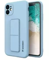 Wozinsky silikoninis dėklas telefonui su stoveliu iPhone 12, žydros spalvos