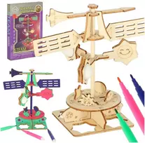 Medinė dėlionė 3D mokslinis modelis vėjo varveklis