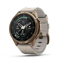 Išmanusis laikrodis Garmin Fenix 9 Pro – inReach, 43mm Autumn Gold Titanium su Cream/French Grey silikonine apyranke | 010-04335-21 | 753759369989