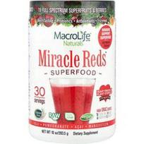 Macrolife Naturals, „Miracle Reds®“, supermaistas, goji uogos, granatai, acai uogos, mangostanas, 283,5 g