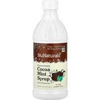 NuNaturals, Koncentruotas kakavos mėtų sirupas, 16 fl oz (0.47 l)