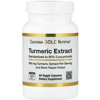 California Gold Nutrition, Ciberžolės ekstraktas su 95 % kurkuminoidų ir „BioPerine®“ juodųjų pipirų ekstraktu, 800 mg, 60 vegetariškų kapsulių