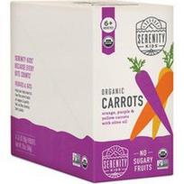 Serenity Kids, Ekologiškos morkos, oranžinės, violetinės ir geltonos morkos su alyvuogių aliejumi, nuo 6 mėnesių, 6 pakeliai po 99 g (3,5 uncijos)
