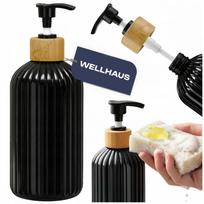 Wellhaus muilo ir indų ploviklio dozatorius, 500 ml, juodas