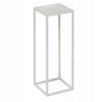 Baltas metalinis loft stiliaus gėlių stovas 40x15x15 cm vestuvėms ir šventėms