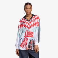 adidas x Coca Cola Mash Up Smocked Jersey White/ Multicolor - Dydis M (KY7547 Marškinėliai)