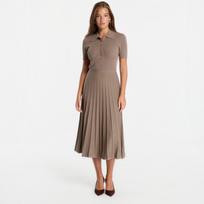 Sukienka Michael Kors Fit N Flare Polo Ss Midi Chestnut - Dydis L/44 (MT5834F33D 244 Suknelės)