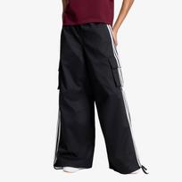 adidas Firebird Adilenium Twill 3-stripes Cargo Pants Black/ White - Dydis S (KQ6428 Kelnės)