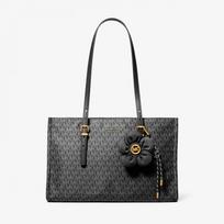 Michael Kors Md Ew Tz Tote Wmns Charm Black - Dydis Universalus (30T6A6ZT8C 001 Krepšiai)