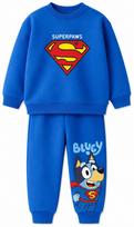 Komplektas berniukui su džemperiu ir kelnėmis „Bluey SuperPaws“, mėlynas