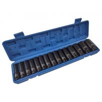 Smūginės galvutės ilgos 1/2″, 15 vnt. 10-32mm