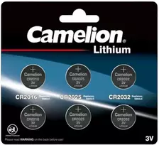 Mikro ličio elementų rinkinys 2xCR2032, 2xCR2025, 2xCR2016, 3V, CAMELION, 6 vnt.