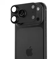 Benks OmniWarrior metalinis integruotas objektyvo apsauginis stikliukas (C.M.SX.AP.BK.R070), skirtas iPhone 18 Pro (AR/juodas)