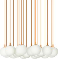 Muuto Pakabinamas šviestuvas Rime 18-punktų, 12 cm, oranžinis