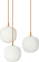 Muuto Pakabinamas šviestuvas Rime 3 taškų, 18 cm, oranžinis