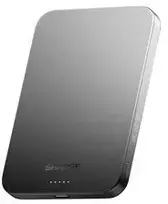 SHARGE AeroMag Air nešiojama baterija, 15W Qi2, 20W USB-C - 5.000mAh, juoda
