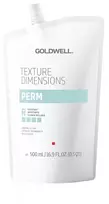 Goldwell Texture Dimensions Perm R plaukų garbanojimo losjonas banguoti plaukams, skirtas normaliems ir atspariems plaukams, 500 ml