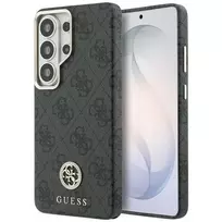 GUESS 4G Rhinestone Round Logo phone case with MagSafe support for Samsung Galaxy S26 Ultra (S948) black