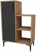 Daugiafunkcinė virtuvės spinta Kalune Design Reysary, antracito sp./pušies sp, 35 cm x 106.8 cm x 71.4 cm
