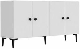 Konsolinis staliukas Kalune Design Pella 150, balta sp., 32 cm x 150 cm x 75 cm