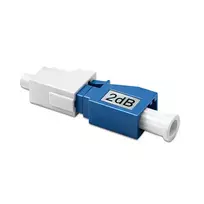 Qoltec Fiber optic attenuator LC/UPC(F) - LC/UPC(M) | Singlemode | 2dB