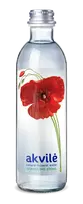 Akvile Mineral water, lightly sparkling, glass, 0.33l (DEP) (flowers)