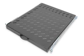 DIGITUS plaukts 1HE 30x483x570mm iki 25kg Black ištraukiamas