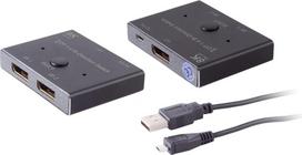 Shiverpeaks Shiverpeaks PROFESIONALUS DisplayPort 1.4 jungiklis 2x1 8K