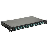 Equip Equip LWL-sujungimo dėžutė 12 lizdų LC-Duplex OM3 1U pilna Black