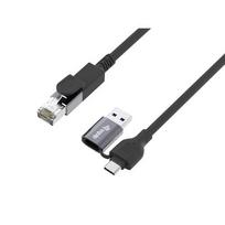 Adapteris USB Equip Equip GigaBit USB-C+A->RJ45 St/St 5.00m Black