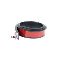 Universalus automatinis sparnas, automobilio ratų arkos sparnų išplėtimas antakių purvasargis lūpų kūno apsauga, dangtelis purvasaugis 3.5cm 1PCS black