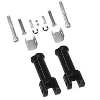 Motociklo keleivio pėdos kaiščio atramos rinkinys Kojos kaiščio laikikliai Clevis Fit For Harley Davidson Softail 2018-2023 (Blizgesys juoda