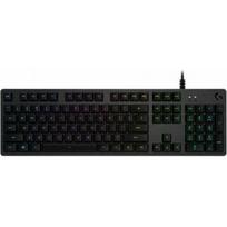Klawiatura Logitech Klawiatura Logitech Lightsync G512 USB Black Gaming Oświetlenie RGB AZERTY | S7174691 | 5099206086104