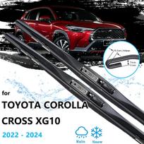 Skirta Toyota Corolla Cross XG10 2022 2023 2024 priekinių valytuvų šepečiams priekinio stiklo lango gumos valymui UJ kabliukas Style B gray