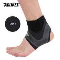 AOLIKES Fitness Ankle Brace Ankle Strap Gym ankle Protection Running Sport Support Guard Foot Bandage Elastic Black univers L beige